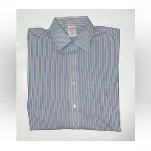 Brooks Brothers Men’s Striped Traditional L/S Cotton Dress Shirt Size 16.5-34/35